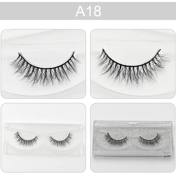 

AMAOLASH Eyelashes 3D Mink Lashes Long Lasting Lashes Natural Mink Eyelashes Glitter Packaging 1 Pair faux cils A08-A18