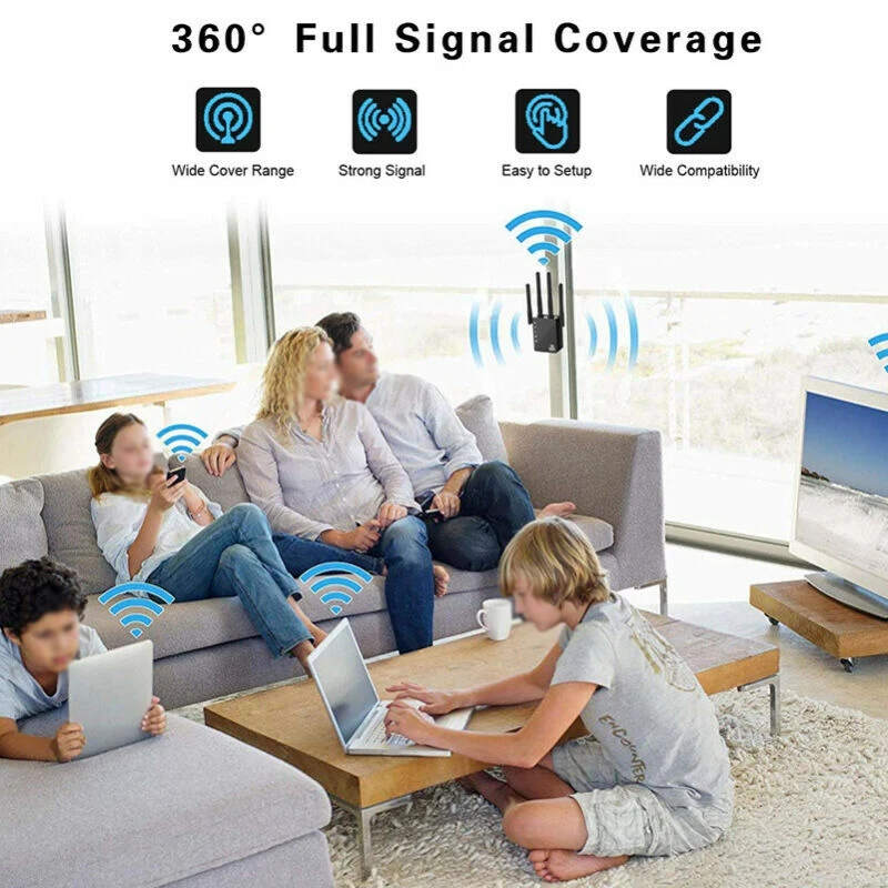 Профессиональный 1200 м двухчастотный маршрутизатор беспроводной Wifi расширитель диапазона сигнала Реле усилителя/AP два режима работы высокого качества