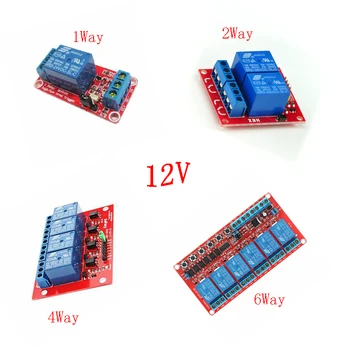 

DC 12V Relay Module 1 2 4 8 Channel Relay Board Shield with Optocoupler Support High Low Level Trigger For Arduino 12 V Relay
