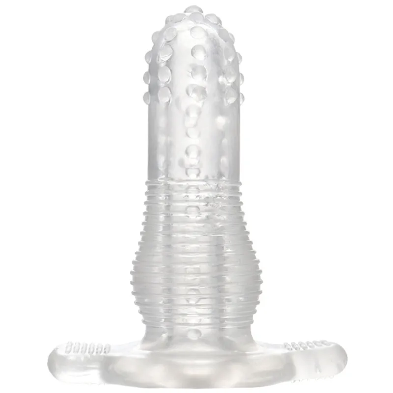 Transparent silicone Hollow Dildo Anal Plug adult Expanding Dilator condoms for men anal toys gay sex toy penis enlargement |