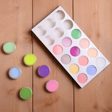 Шеллхард 18 смешанных цветов акриловая пудра для нейл-арта Типсы УФ гель цветные акриловые порошки Пыль Набор для украшения