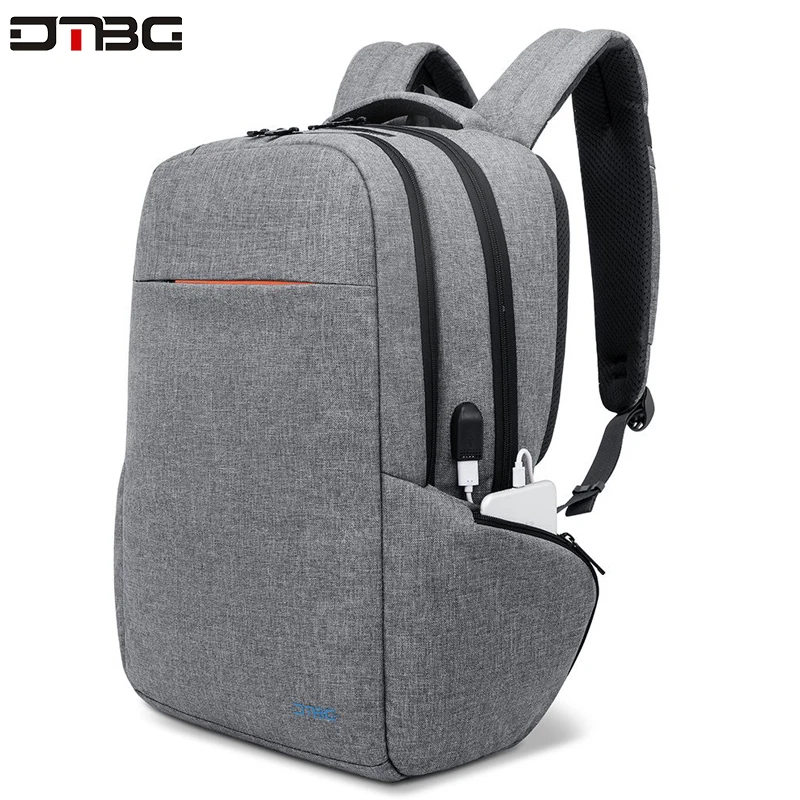 DTBG модный рюкзак, 17,3 дюймов, черный, серый цвет, рюкзаки, умная сумка, пакет с usb зарядным портом, большая емкость, водонепроницаемый рюкзак