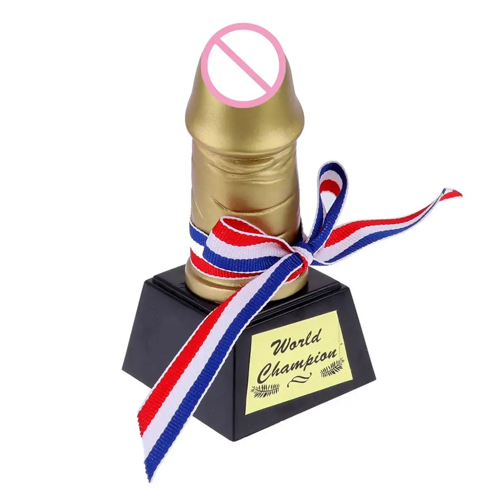Creative Novelty Golden Hen Stag Party Trophy Funny Prop Accessories Toys for Bachelor Party