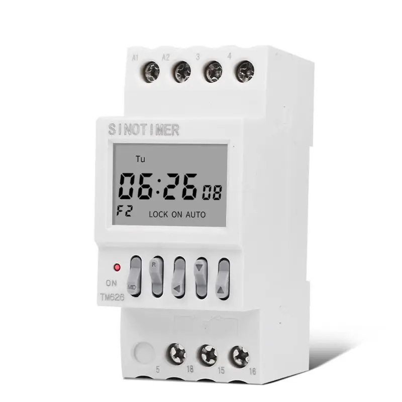 2 Channels Separate Time Control Output 7 Days Programmable Timer Clock Switch