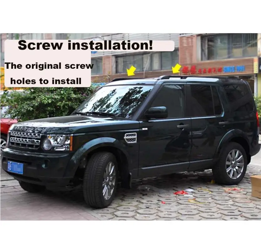 Для крыши стеллажи для выставки товаров Чемодан барная стойка для Land Rover Discovery 3 LR3 2005 2006 2007 2008 2009 Высокое качество Алюминий сплав автомобильный аксессуар