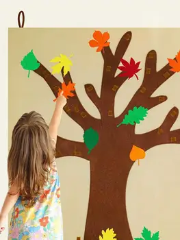 

2020 New Fall Thanksgiving Tree Craft Kit with Detachable Leaf Ornaments