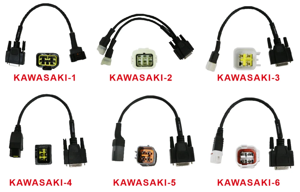 MST-500 dapter cable for Kawasaki Use MST-500/MST-100P/MST-3000/MST-600 Handheld Motorcycle Diagnostic Scanner Tool | Автомобили и