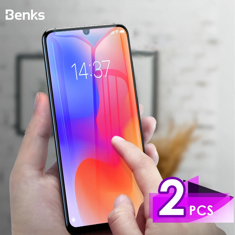Benks 2 шт. VPRO закаленное стекло для Xiao mi 9 9Pro экран HD 0 3 мм закругленные края полное