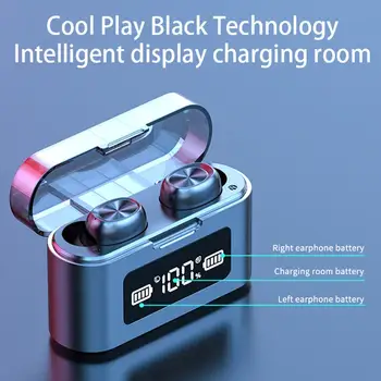

TWS Bluetooth V5.1 Wireless in-Ear Headset with Touch Control Microphone HD Call