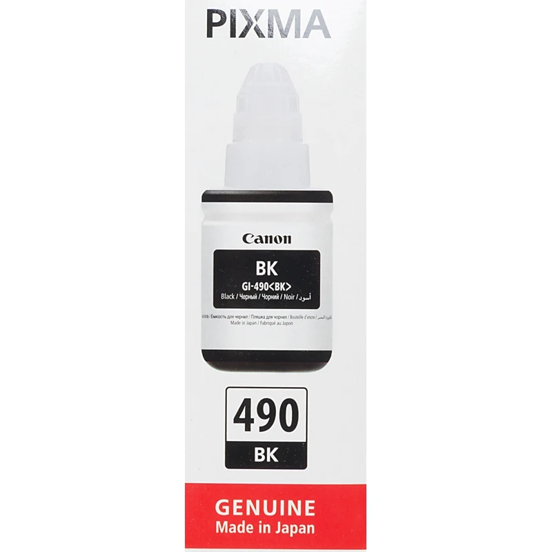 Картридж струйный Canon GI-490BK 0663C001 черный(135мл) для Canon Pixma G1400/2400/3400