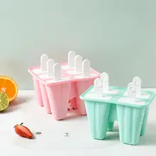 6 штук силиконовые формы для льда без бисфенола Фруктового мороженого многоразовые легкие формы для льда