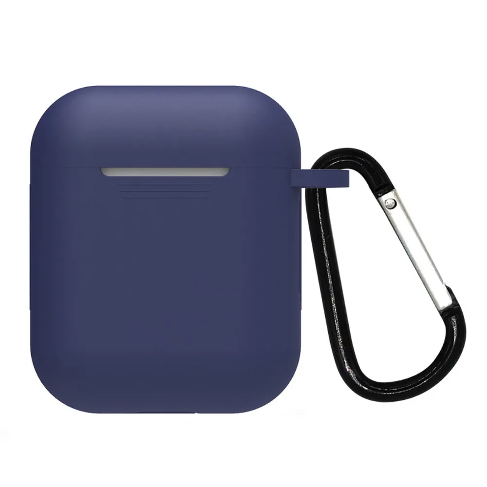 Беспроводной чехол для наушников для AirPods, силиконовый чехол, защитный чехол для Apple Airpod, чехол для зарядки с брелком, 19NOV26