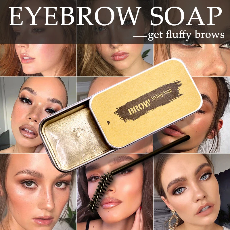 Бальзам для макияжа 3D Feathery Brows стилизации бровей набор мыла стойкий гель