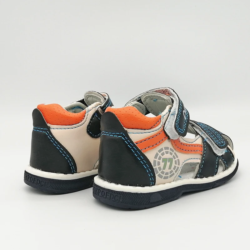 Ортопедические сандалии из ПУ кожи для мальчиков мягкая обувь поддержка свода