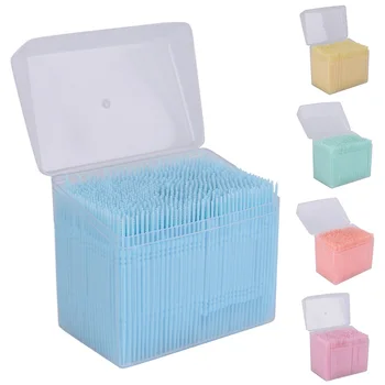 

New 1100Pcs/box 2 Way 6.3cm Interdental Brush Tooth Pick Plastic Dental Picks Oral Hygiene Wholesale