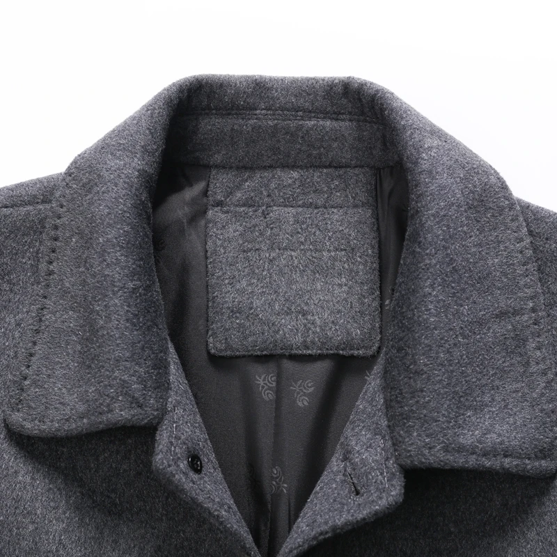 8XL 7XL большой плюс размер высокое качество куртки и пальто однобортные повседневные мужские шерстяные куртки полная зима для мужчин шерстяное пальто