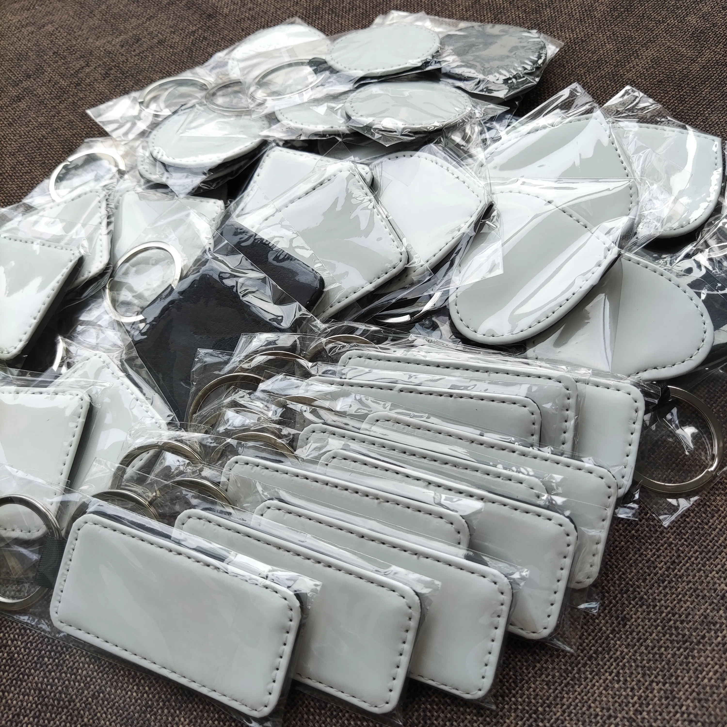 

120 шт./лот пустые сублимационные кожаные подвесные бирки Брелоки DIY печать сублимационные чернила переводная бумага