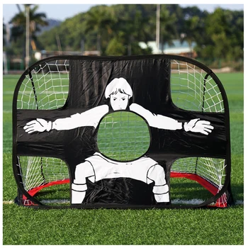 

2 In 1 Foldable Football Gate Net Teenager Durable Target Shot Soccer Goal Practice Gate Outdoor Indoor Sports Trainning Tools