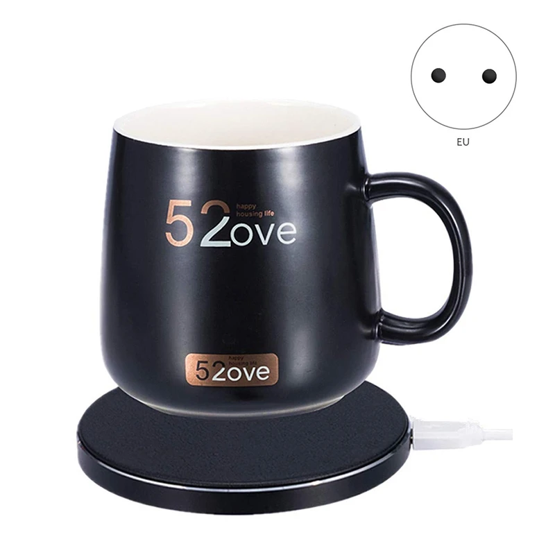 

2 in 1 Wireless Heating Mug Warmer and Charger,Support All Devices Enables Qi Standard Intelligent Constant Temperature (About 1