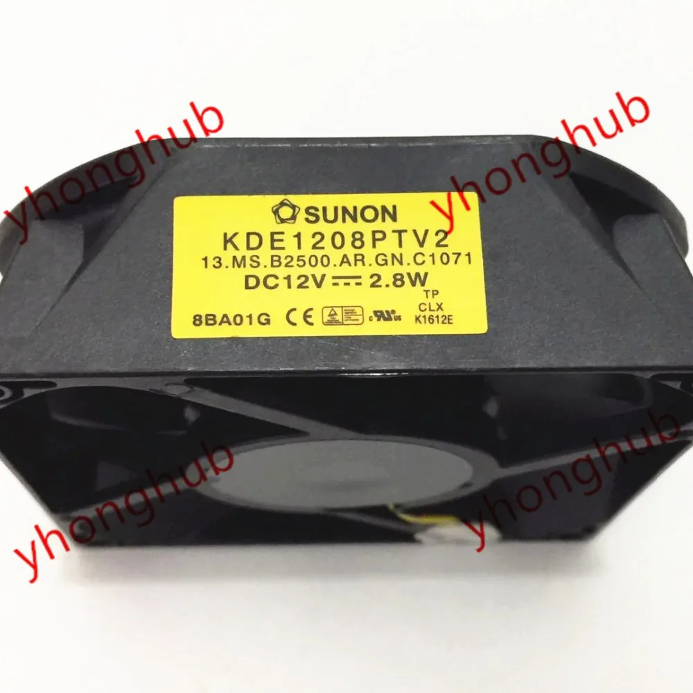 SUNON KDE1208PTV2 13. MS. B2500.AR. GN. C1071 Сервер охлаждающий вентилятор ac/DC 12V 2,8 W 80x80x25 мм 3 провода