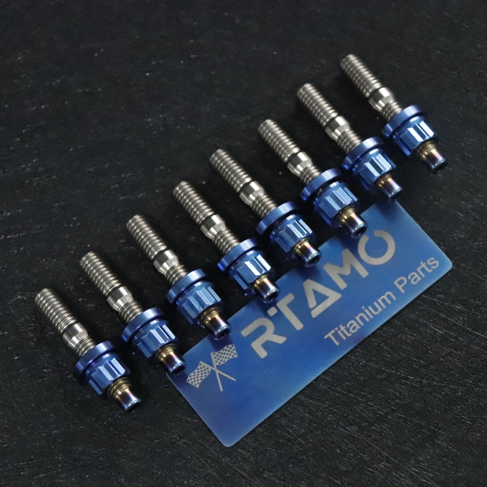 Titanium Intake or Exhaust Manifold Stud Kit Burnt Blue (10 Pieces Kit) For Dodge SRT-4 intake manifold