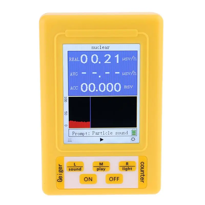 

BR-9C 2-in-1 Handheld Portable Digital EMF Meter Electromagnetic Radiation Nuclear Radiation Detector Geiger Counter