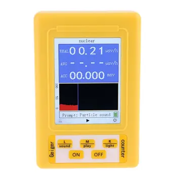 

BR-9C 2-in-1 Handheld Portable Digital EMF Meter Electromagnetic Radiation Nuclear Radiation Detector Geiger Counter