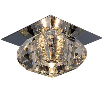 

Ceiling Lights Aisle Crystal LED Square Modern simplicity Flush Mount decoration Light FixtureHallway Living Room Foyer