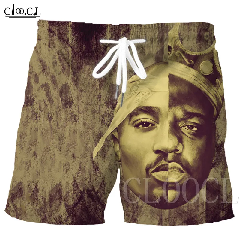 Летние новые мужские шорты с 3D принтом 2pac Tupac/Biggie Smells, унисекс, повседневные шорты,, крутые штаны в уличном стиле - Цвет: Shorts 3