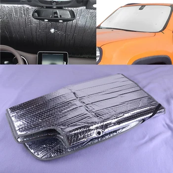 

CITALL Car Front Anti-UV Windshield Visor Sunshade Heat Shield Fit For Jeep Renegade 2015 2016 2017 2018 2019