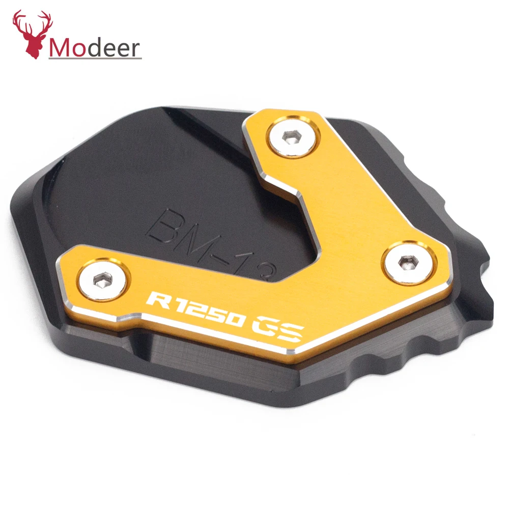 Accessories Motorcycle Kickstand Side Stand Extension Pad Plate Cover For BMW R1250GS R 1250GS R1250 GS R 1250 GS 2018-2019 (5)