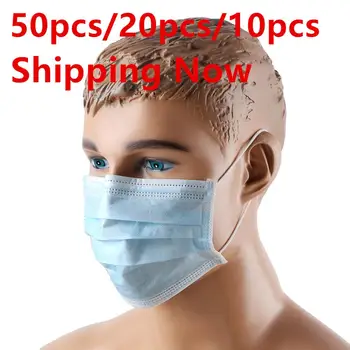 

Masks Anti-Pollution 3 Laye Mask dust protection Masks Disposable Face Masks Elastic Ear Loop Disposable Dust Filter Safety Mask