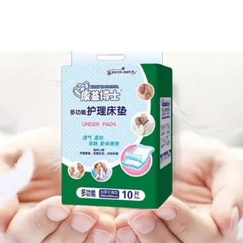 

10Pcs 60x90CM Disposable Adult Senior Nursing Urinary Incontinence Urine Pad High Absorbent Breathable Mat Diaper Bed Sheets