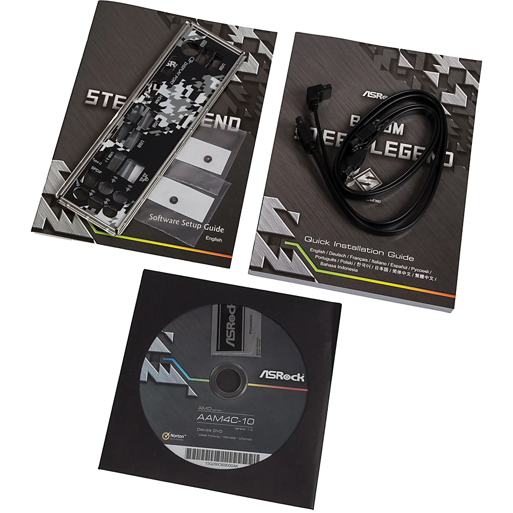 Материнская плата Asrock B450M STEEL LEGEND Soc-AM4 AMD B450 4xDDR4 mATX AC`97 8ch(7.1) GbLAN RAID+H