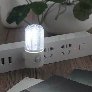 

1W 4 LED Bedroom Night Light Lamp US Plug AC Plug Wall Mounting Energy Saving Mini Led Night Lighting Super Bright
