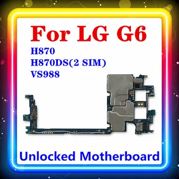 

100% Original Unlocked Working For LG G6 LS988 H870 H870DS(2 SIM) motherboard Test 100% For LG G6 Motherboard Android Installed