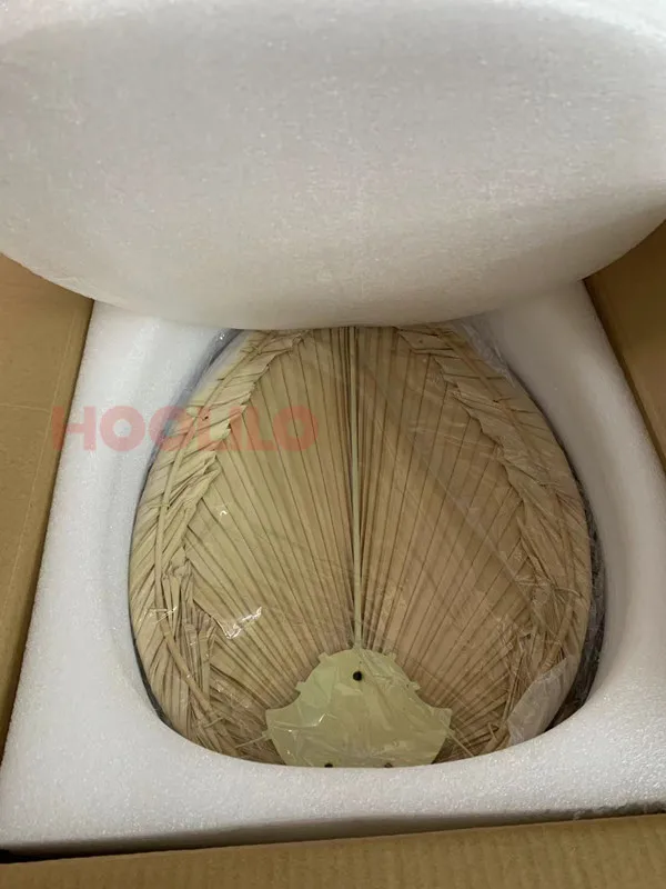 New High Quality 52inch Factory Price Natural Breeze Palm Leaf Fan Blades 220V Remote Control Ceiling Fan Living Room