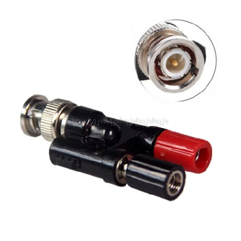 

HT311 BNC to 4 mm Banana Plugs Adapter for Automotive Diagnostic Oscilloscope D23 19 Dropship