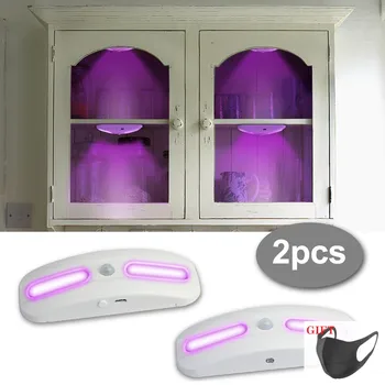 

2PCS LED Human Body Induction Motion Sensor Small Night Light Wall Lamp Sterilized night light for Cabinet Corridor Lighting