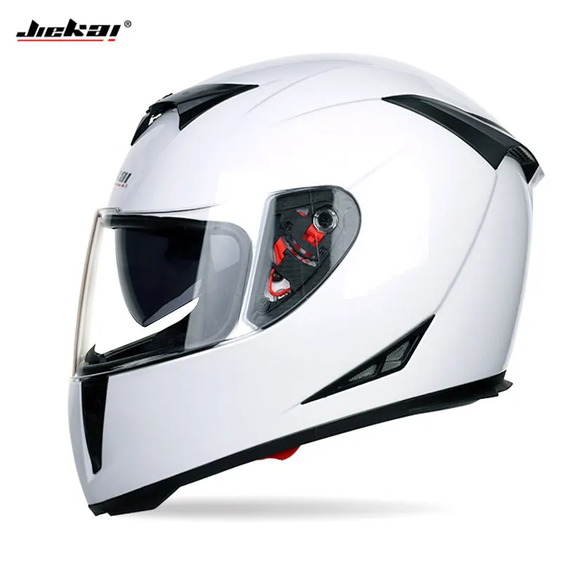 JIEKAI Полный мотоциклетный шлем с двойным щитком Motocicleta ABS шлем для верховой езды мотошлем шлем для мотокросса Размер M L XL XXL - Цвет: 5