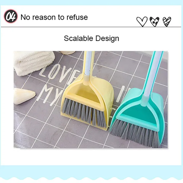 Simulation Play House Broom Mop Set Kindergarten Toys Baby Pretend Role Sweeping Game Cleaning Children Preschool Education Toy 5