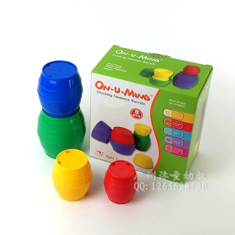 

Plastic Bucket-Shaped Cup Jenga Beer Sleeve Montessori ENLIGHTEN Early Education 1-3 Years Old Educational Early Childhood Toy