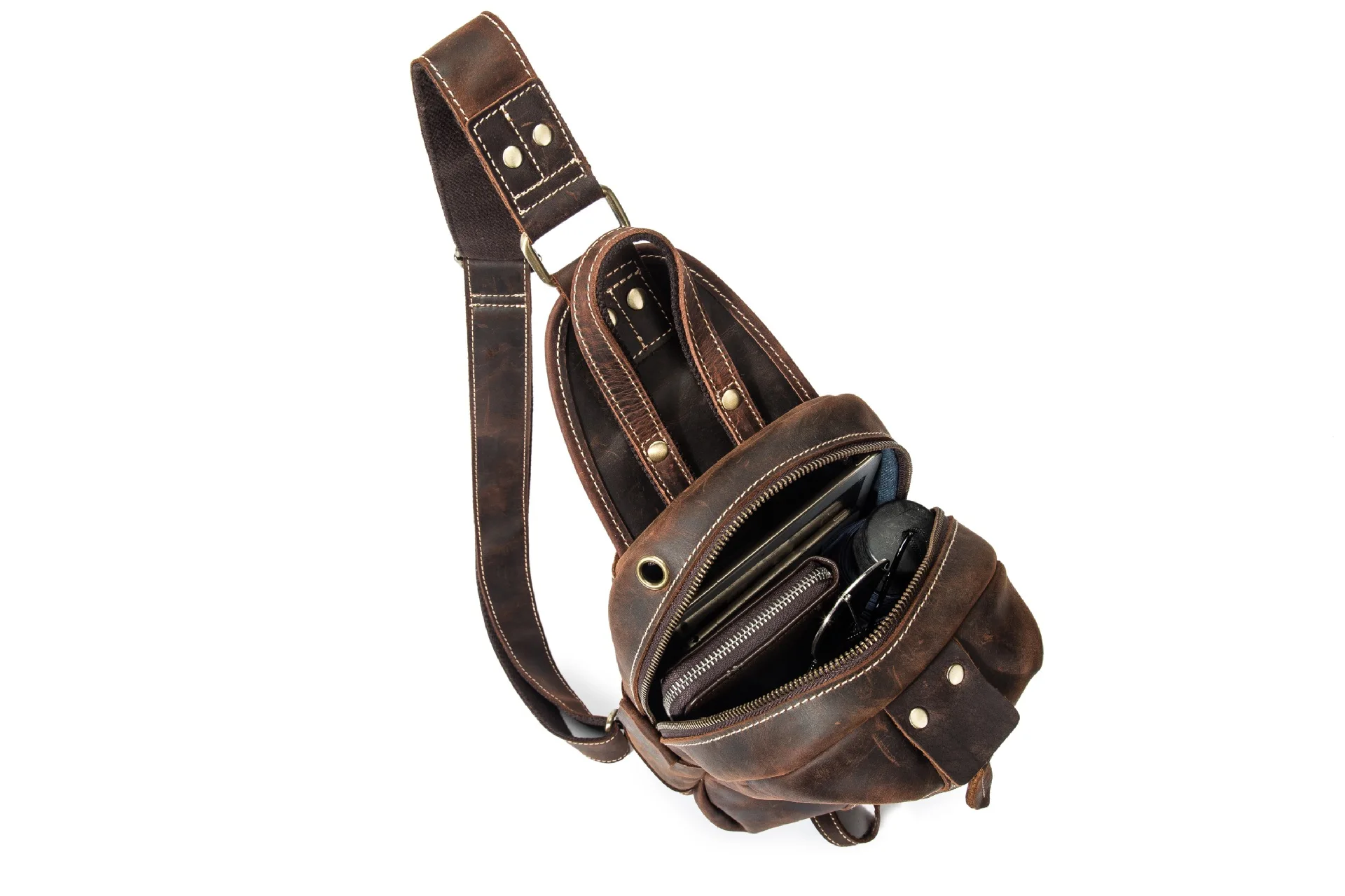 Мужская сумка через плечо многофункциональная Водонепроницаемая нагрудная с