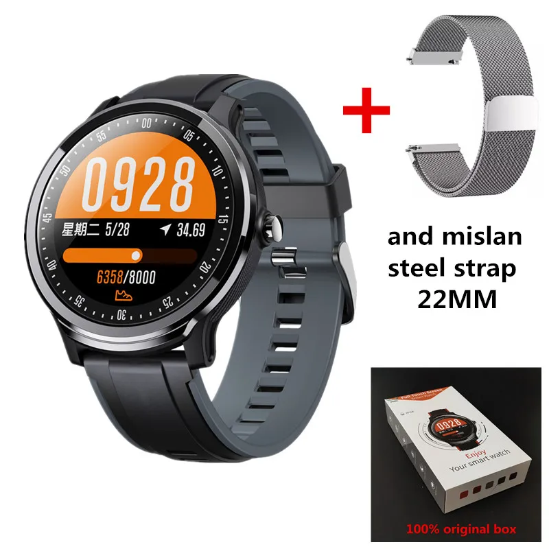 black and silver Новейшие Смарт-часы SN80 модные спортивные часы фитнес-трекер IP68 водонепроницаемый смарт-браслет монитор сердечного ритма Android IOS - Цвет: black and silver