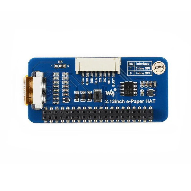 ShenzhenMaker Store 2,13 ''e-paper HAT, 250x122, 2,13 дюймов E-Ink дисплей для RaspberryPi 2B/3B/Zero W, цвет: черный, белый