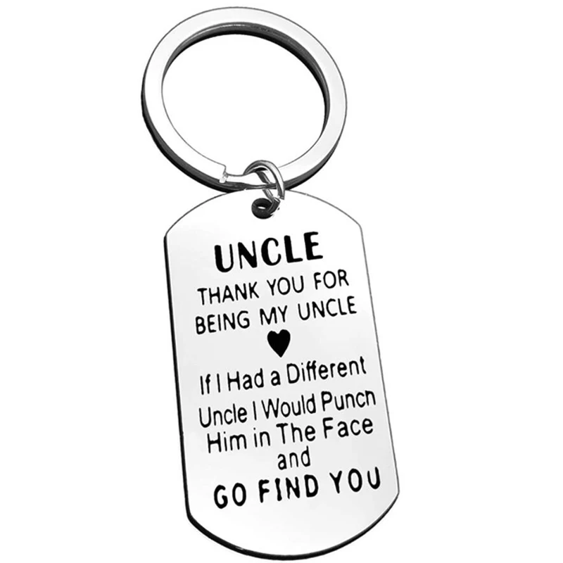 If Uncle Cant Fix it No One Can Key Ring for Best Uncle Uncles Gift from Niece Nephew Uncle Christmas Birthday Gifts Keychain 