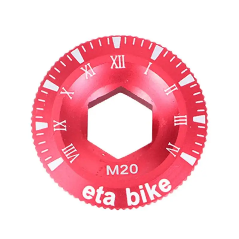 Велосипедная крышка шатуна винтовая крышка M18/M20 различные спецификации опционально модный дорожный велосипедный фитинг части велосипеда - Цвет: M20 Red