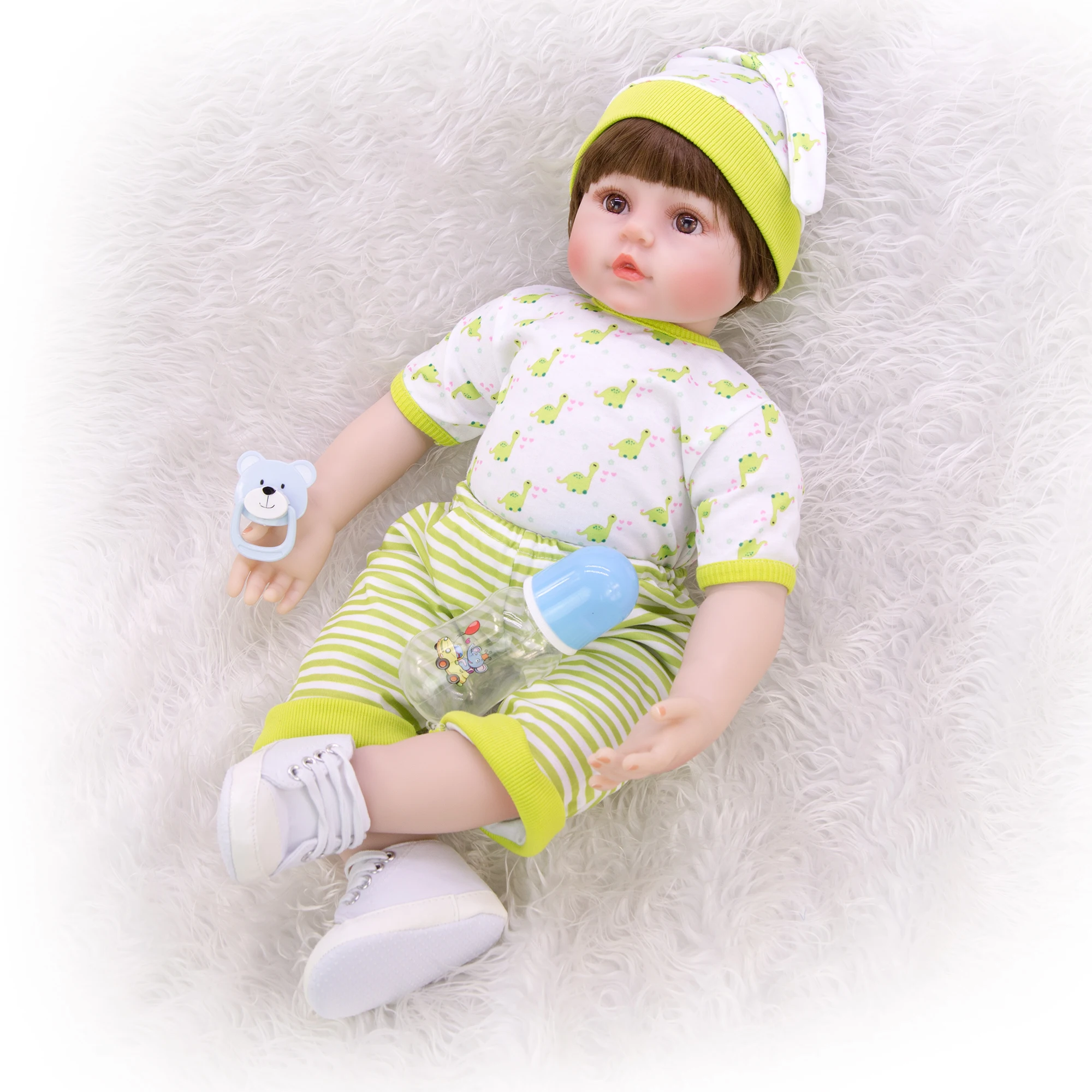 Мода Косплей лягушка Reborn Младенцы Силиконовые винил Мода 60 см Reborn Baby Doll Menino ткань тело так новейший детский подарок на день