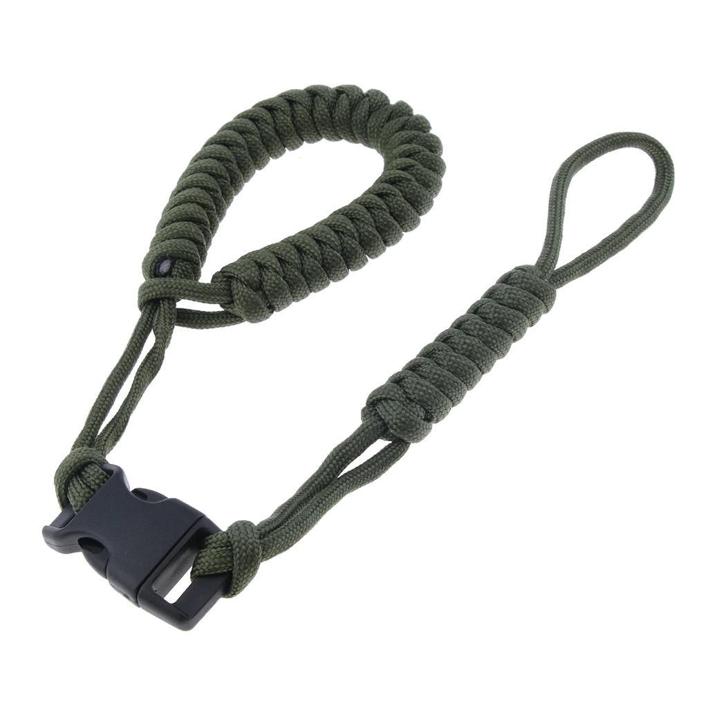 Army Green Регулируемый ремешок для камеры Плетеный ткацкий шнур из Паракорда - Цвет: Army Green