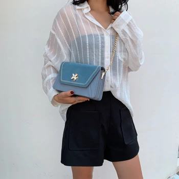 

bags for women 2019 Fashion Plum Blossom Lock Chain Square women bag sac main femme crossbody bags for women bolsa feminina